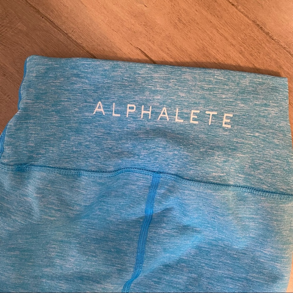 Alphalete Revival Leggings Teal Blue Small - Picture 12 of 13